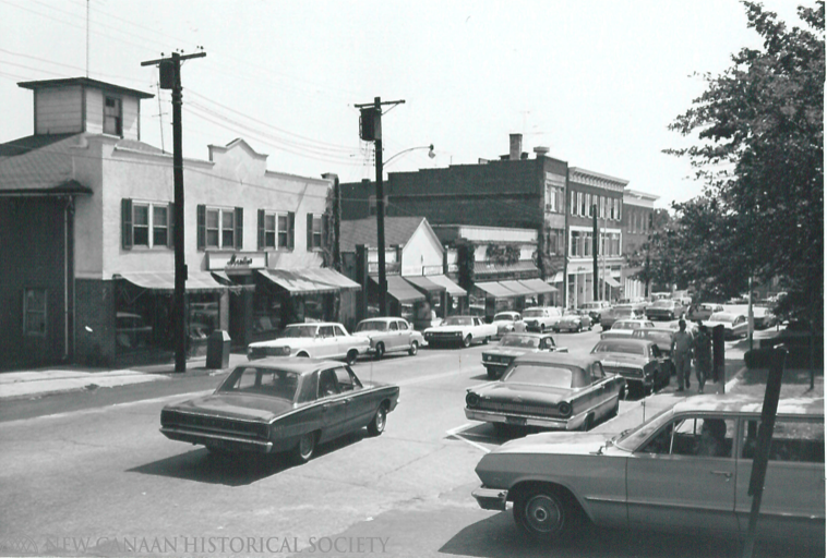 Downtown New Canaan in the 1960s 